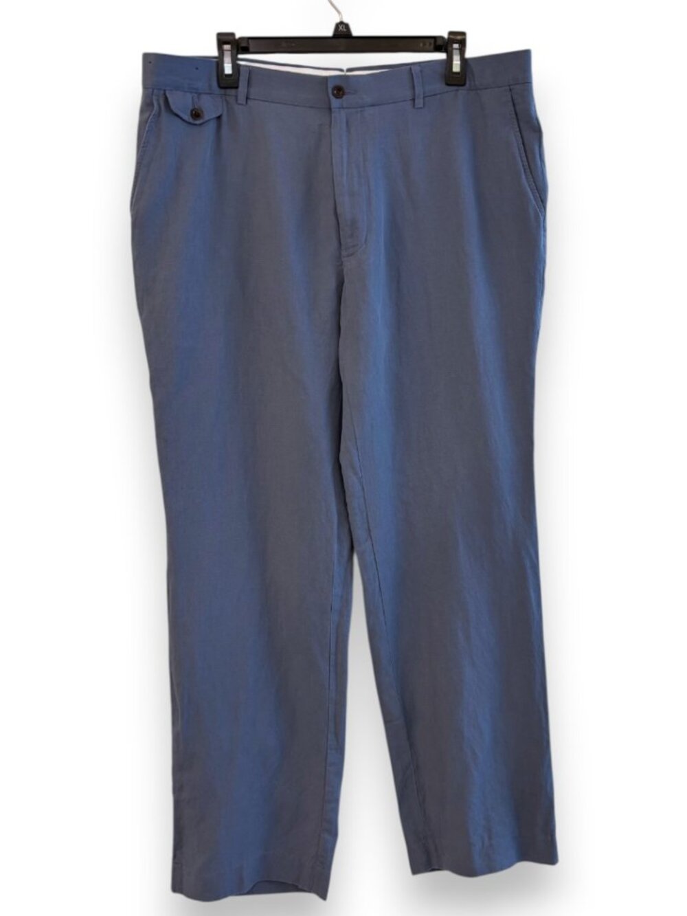 Polo Ralph Lauren Linen Silk Chino Pants Classic Fit Quiet Luxury Blue 38 x 32
